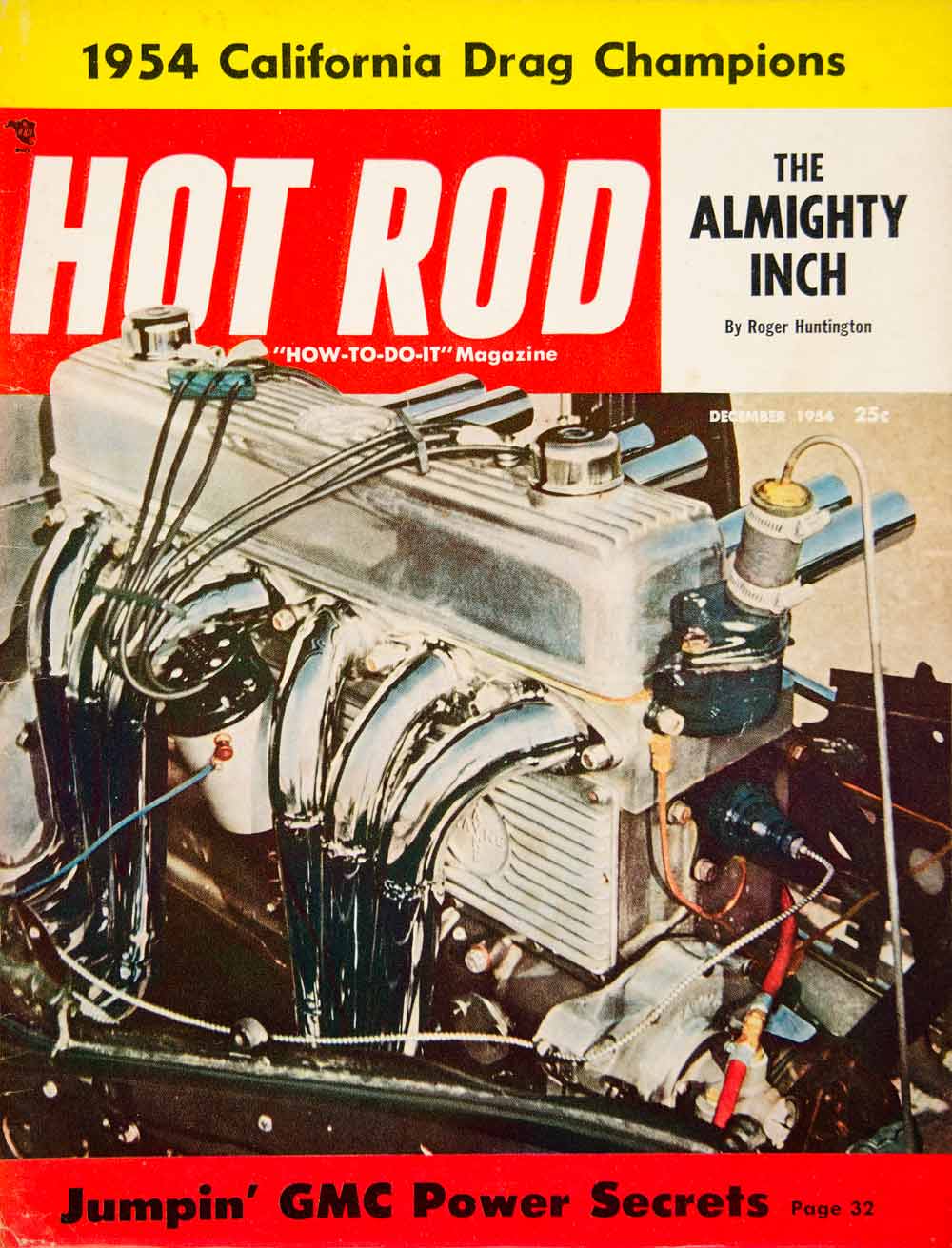 1954 Cover Hot Rod Bob D'Olivo Roger Huntington Engine Motor Automotive GMC YHR1