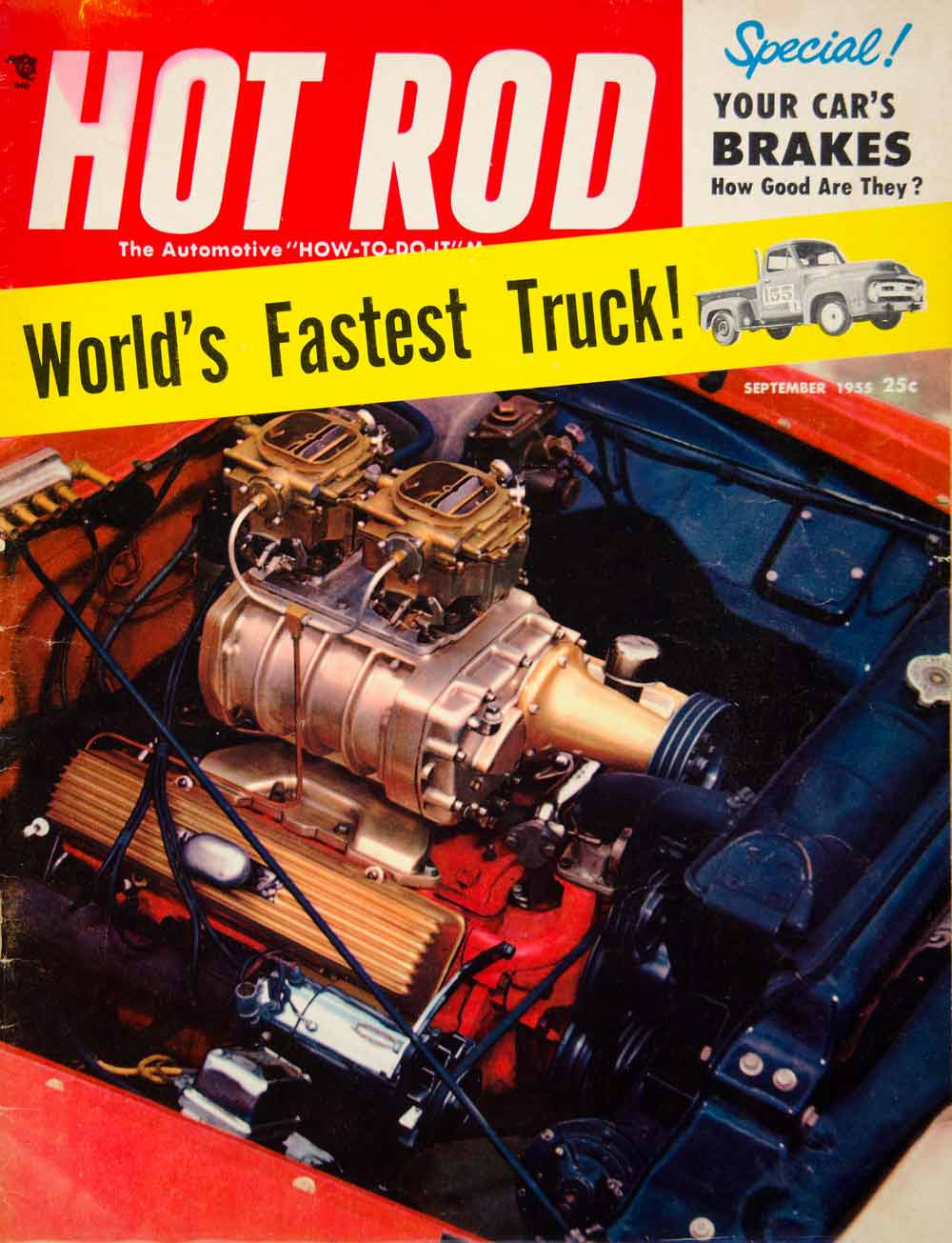 1955 Cover Hot Rod Cadillac GMC Dean Moore Engine Roadster Coupe Motor YHR1