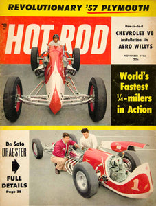 1956 Cover Hot Rod Romeo Palamides Bob D'Olivo DeSoto Dragster Aero Willys YHR1