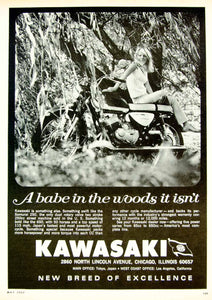 1967 Ad Vintage Kawasaki Samurai 250 Motorcycle Japanese Bike Motorcycling YHR3