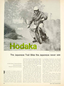 1967 Article Hodaka Japanese Trail Bike Motorbike Motorcycle Bob Greene YHR3