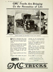 1918 Ad GMC General Motors Truck Company Pontiac Michigan Samson Farm YLD1 - Period Paper
