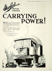 1918 Ad Garford Motor Truck Company Lima Ohio Train Man Illustration YLD1