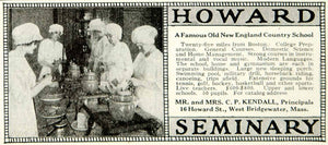 1918 Ad Howard Seminary College Prep School West Bridgewater Religious YLD1