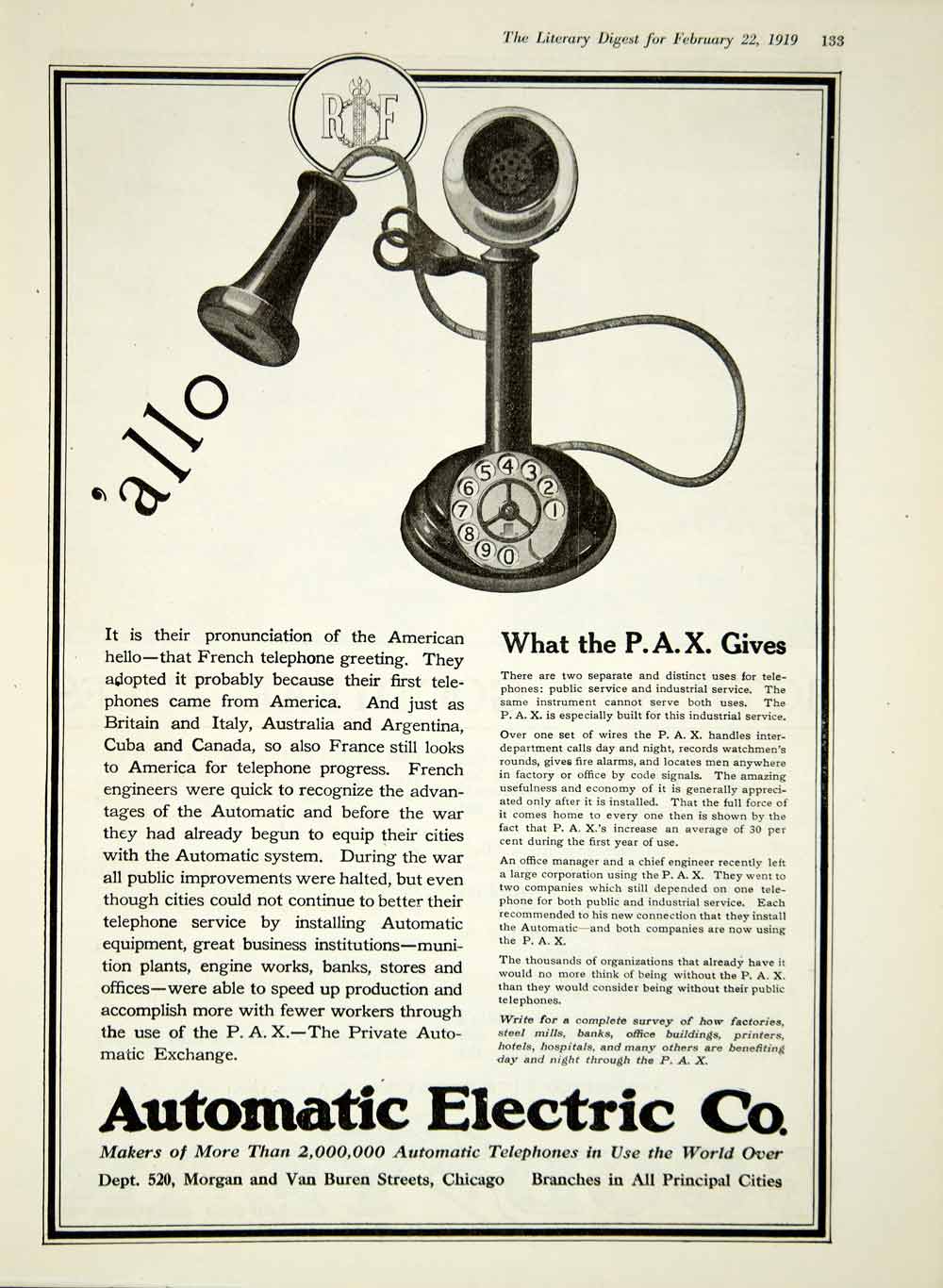 General Telephone Telephone Automatic Electric Co Logo