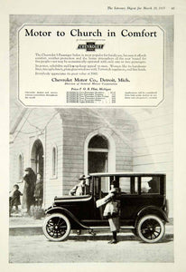 1923 Ad Chevrolet Motor Company Detroit Michigan Car Drive Automobile YLD3