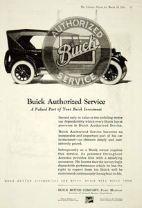 1923 Ad Buick Authorized Service Motor Company Flint Michigan Car Drive YLD3