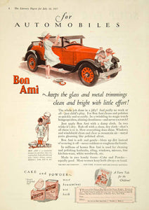 1927 Ad Vintage Bon Ami Cleanser Powder Scouring Cleaner Antique Roadster YLD4