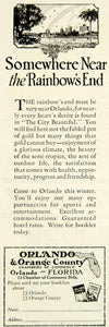 1926 Ad Orlando Orange County Florida City Beautiful Chamber Commerce YLD4