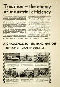 1927 Ad Vintage Fordson Tractor Ford Motor Company Farming Industrial YLD4