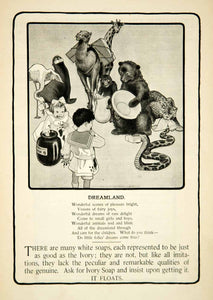 1903 Ad Procter Gamble Ivory Soap Dreamland Poem Health Beauty Children YLF3