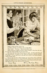 1908 Ad Procter & Gamble Ivory Soap Health Beauty Washing Dishes Helen Tom YLF3