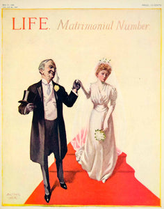 1909 Cover Life W Balfour Ker Art Wedding Dress Bridal Costume Edwardian YLF4