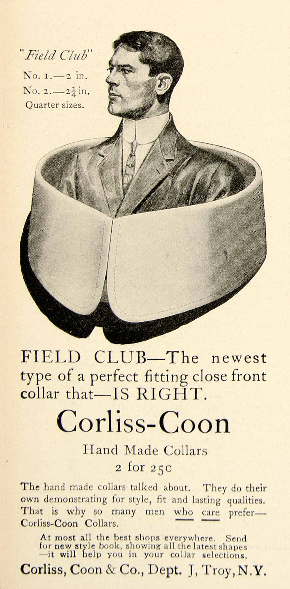 white christmas dresses 1909 Ad Corliss Coon Field Club Collar Mens Dress Shirt Edwardian Fash –  Period Paper Historic Art LLC
