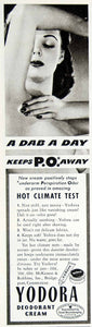 1942 Ad McKesson Robbins Yodora Deodorant Cream Health Beauty Hygiene Women YLK1
