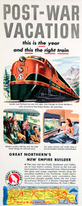 1947 Ad Great Northern Railway New Empire Builder Diesel Trains Locomotive YLK1