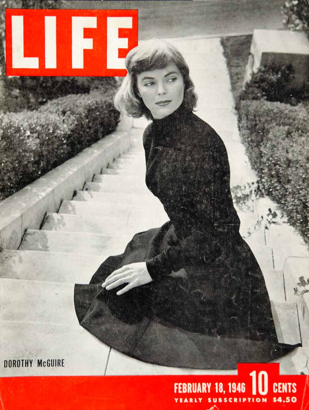 1946 Cover LIFE Magazine Dorothy McGuire Actress Movie Star Portrait Ralph YLMC1