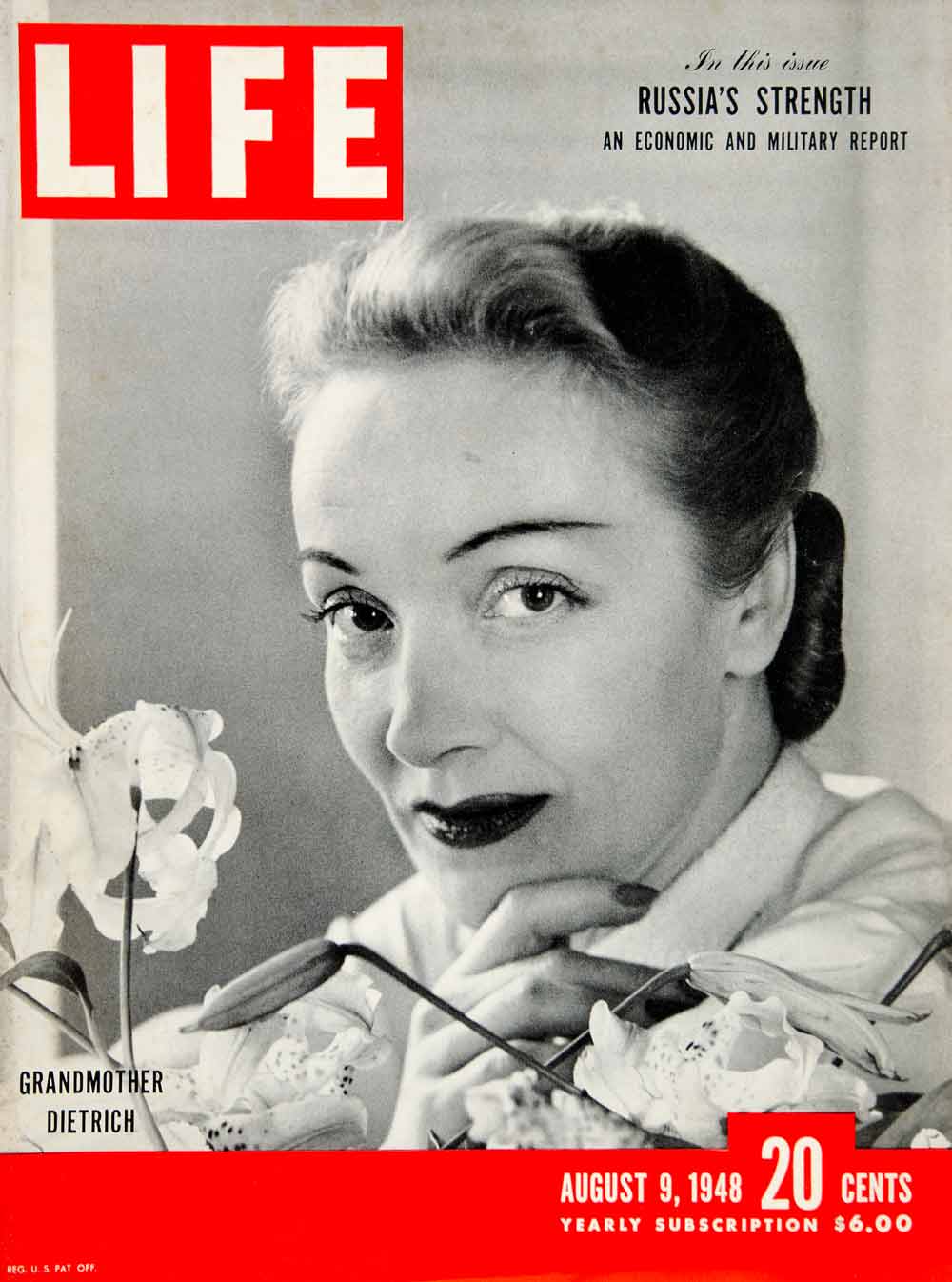 1948 Cover LIFE Magazine Marlene Dietrich Star Actress Portrait Arnold YLMC1