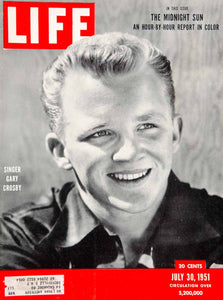 1951 Cover LIFE Magazine Gary Crosby Bing Singer Actor Portrait John YLMC1
