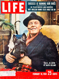 1958 Cover LIFE Ralph Bellamy Actor FDR Sunrise at Campobello Alfred YLMC2
