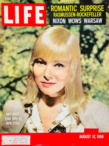 1959 Cover LIFE Magazine May Britt Swedish Movie Actress Star Leonard YLMC2