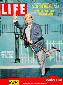 1959 Cover LIFE Magazine Jackie Gleason TV Stage Actor Comic Comedian Mark YLMC2