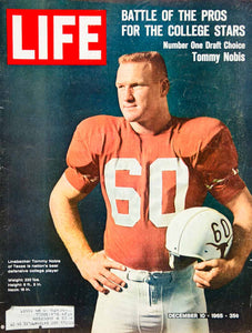 1965 Cover LIFE Tommy Nobis Football Linebacker Player Texas Atlanta YLMC2