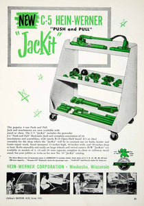 1952 Ad JacKit Tool Set Kit Hein-Werner Waukesha Wisconsin Push Pull C-5 J YMA1