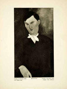 1931 Photogravure Amedeo Modigliani Modern Art Monsieur Deleu Portrait YMF2