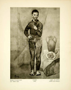 1931 Photogravure Pablo Picasso Art Juggler With Still Life Portrait Circus YMF2 - Period Paper
