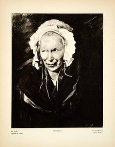 1931 Photogravure Theodore Gericault Art Insane Woman Portrait Romanticism YMF2