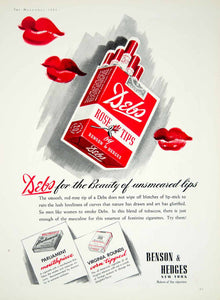 1940 Ad Benson Hedges Debs Cigarette Rose Tip Parliament Virginia Rounds YMM1