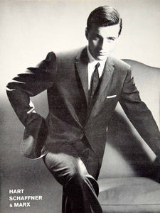 1960 Ad Vintage Hart Schaffner Marx Business Suit Executive 60s