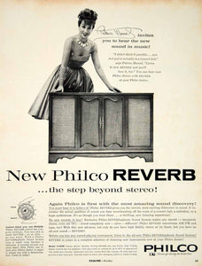 1960 Ad Vintage Philco Reverb Stereo Phonograph Patrice Munsel Model 1720 YMM4
