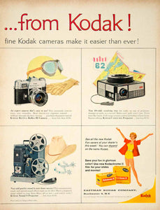 1962 Ad Vintage Kodak Camera 35F Zoom 8mm Home Movie Carousel Slide YMM5