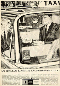 1962 Ad Grossman Clothing Hand-Shaped Suits Fashion Taxi Cab YMM5