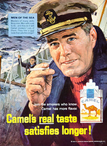 1966 Ad Vintage Camel Cigarettes R J Reynolds Sailor Men of the Sea YMMA3