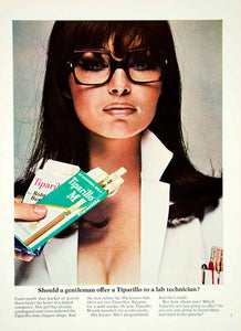 1967 Ad Tiparillo Cigars Menthol Filter Tip Women Smoking Lab Technician YMMA3