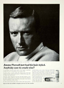 1967 Ad Dep Hair Styling Gel Spray Men Jimmy Piersall California Angels YMMA3