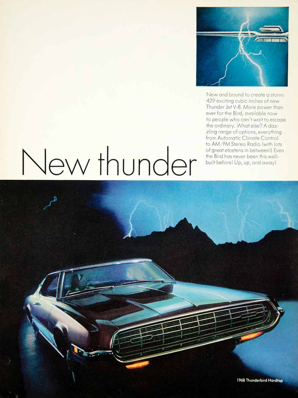 1967 Ad 1968 Ford Thunderbird Hardtop Car Automobile Classic Four-Door YMMA3