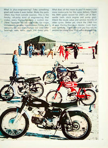 1968 Ad Harley Davidson Motorcycles Sprint H Electra Glide Sportster CH YMMA3 - Period Paper
 - 2
