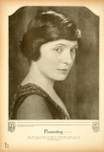 1921 Print Mary Alden Old Nest Manderville Portrait Actress Broadway YMP1