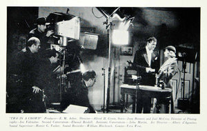 1936 Print Two in a Crowd Movie Set Filming Lights Scene Cameraman Joan YMP4