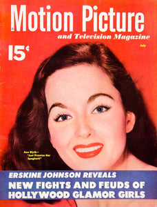 1952 Cover Motion Picture Television Magazine Ann Blyth Movie Star Actress YMP5