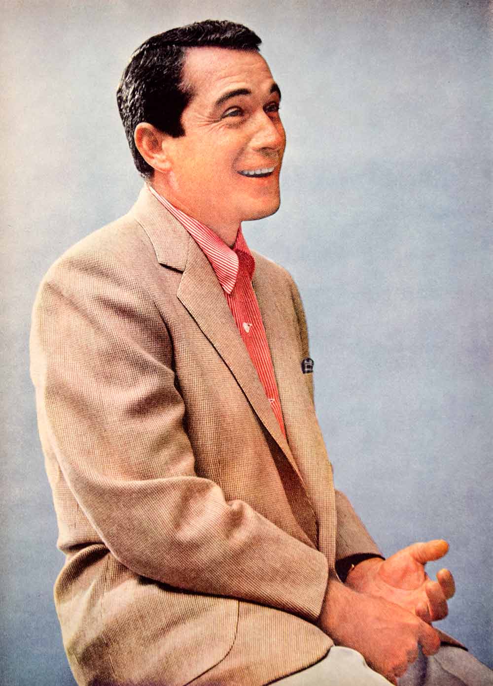 1954 Color Print Perry Como Pierino Ronald Singer Actor Television Portrait YMP5