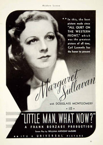 1934 Ad Film Little Man What Now Margaret Sullavan Frank Borzage Universal YMS1