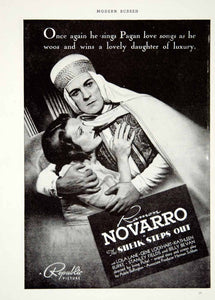 1937 Ad Movie Sheik Steps Out Ramon Novarro Lola Lane Irving Pichel YMS1