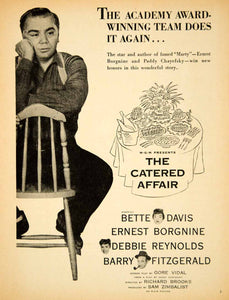 1956 Ad Movie Catered Affair Bette Davis Ernest Borgnine Paddy Chayefsky YMS2