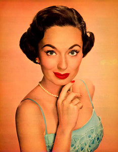1954 Color Print Ann Blyth Portrait Movie Actress Film Star Singer YMS2