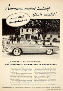 1955 Ad Studebaker-Packard President State V8 Hardtop Coupe Sport Car YMT1 - Period Paper

